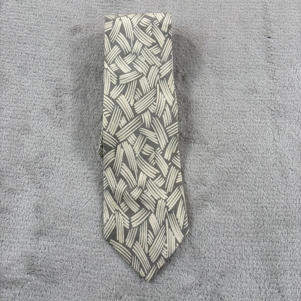 Vintage Giorgio Armani Cravatte Abstract Art AOP Silk Tie Made in Italy Designer